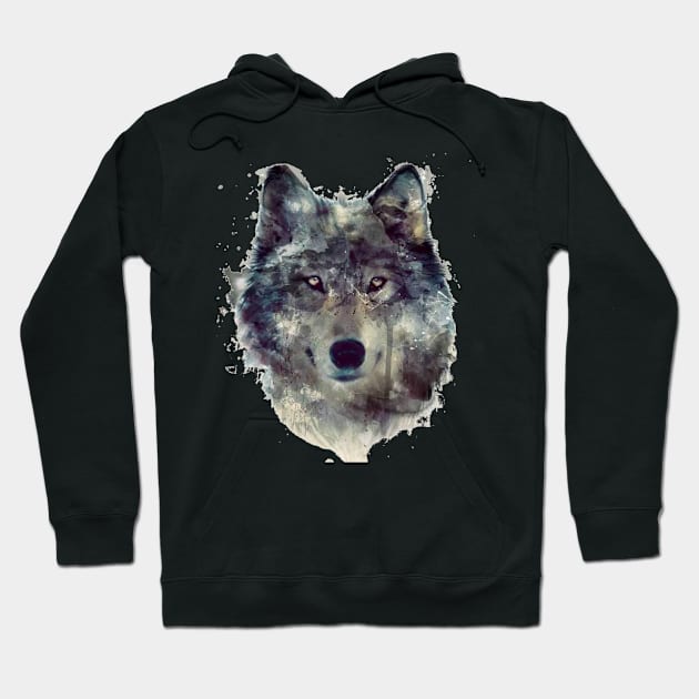 Wolf face animals Hoodie by t-shiit